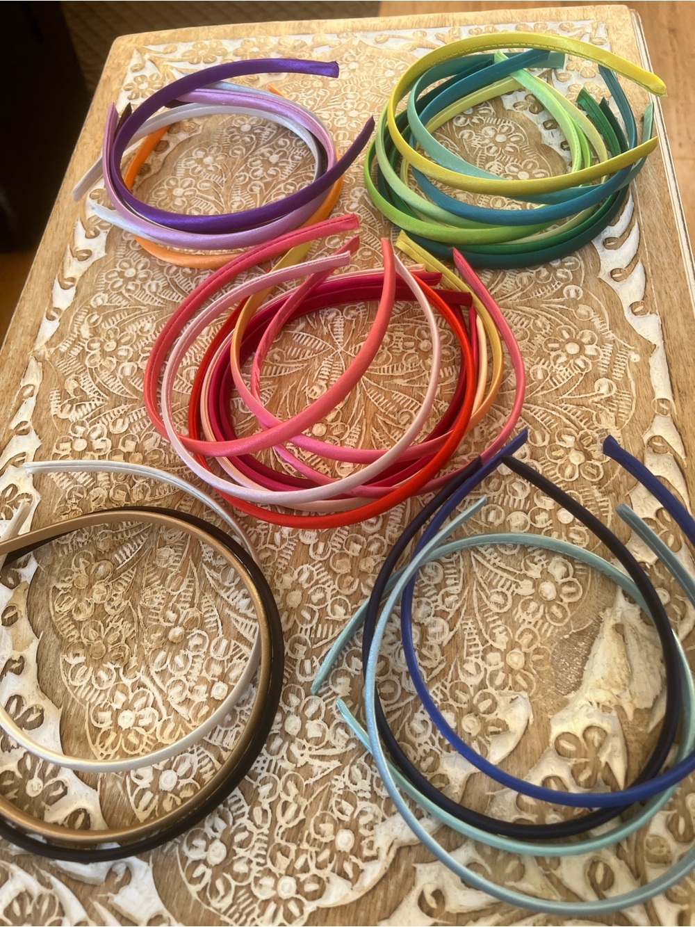 Colorful Assorted Silky Headbands - Many colors